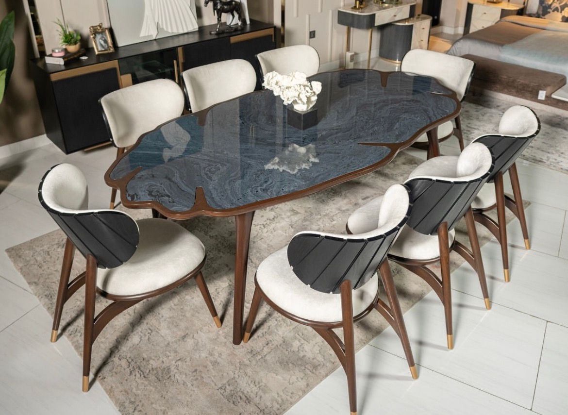 Wooden Artistic Dining Table detail image 1